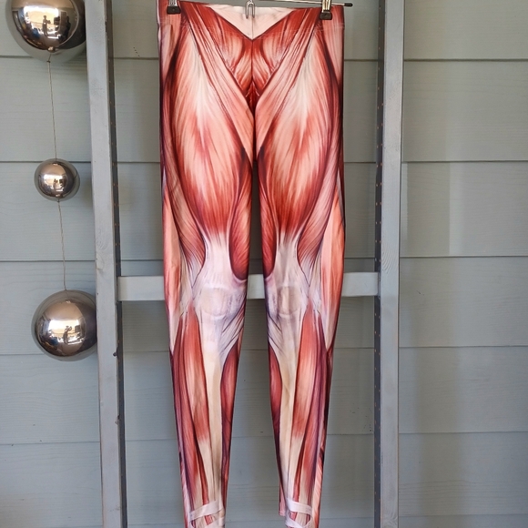 BlackMilk High-Waisted Supershine Muscled Leggings - Picture 10 of 14